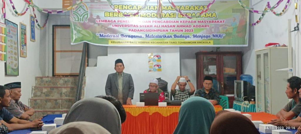 Penguatan Moderasi Beragama Bersama UIN Padangsidimpuan di Desa Batu Horpak Kecamatan Tantom Angkola